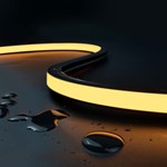 1615 TIRA NEÓN SILICONA NEGRA